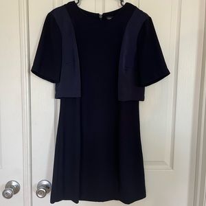 Topshop navy blue dress